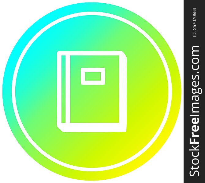 educational book circular icon with cool gradient finish. educational book circular icon with cool gradient finish