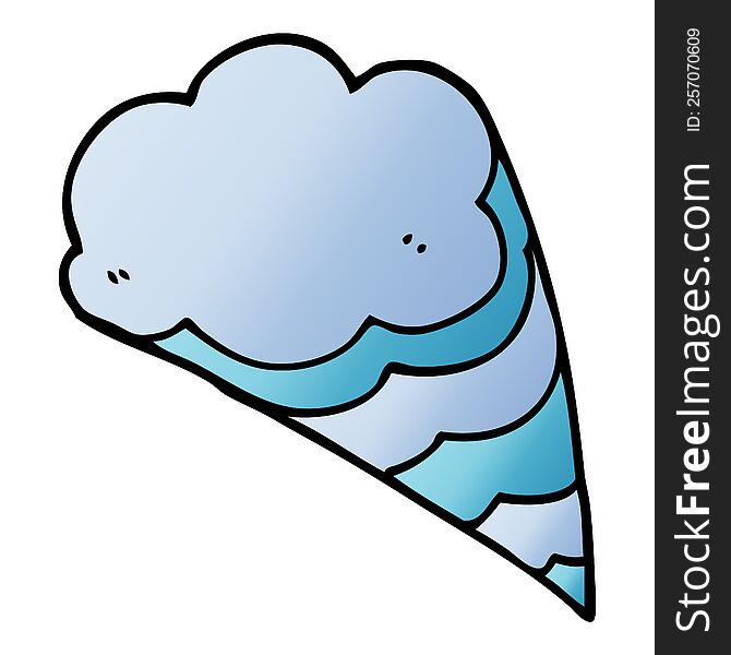 cartoon doodle decorative cloud element