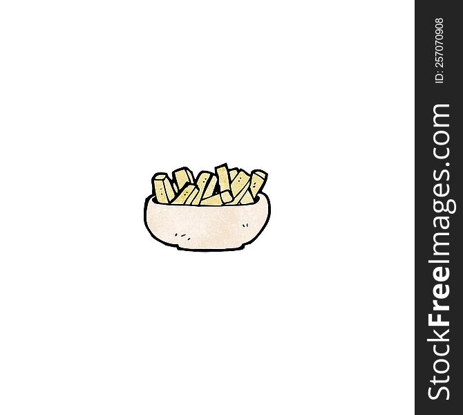 cartoon fries