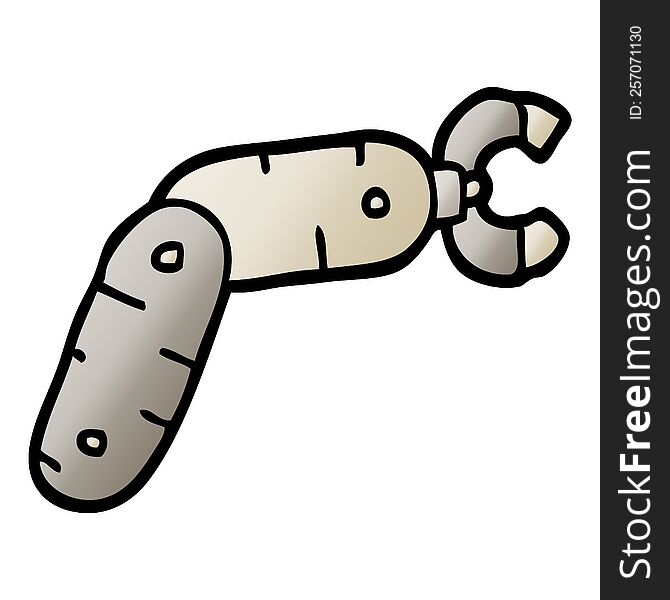 vector gradient illustration cartoon robot arm