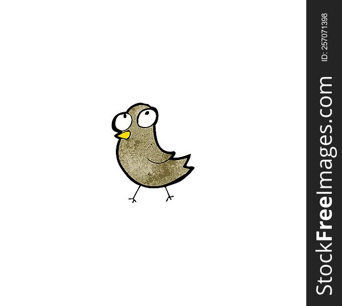 cartoon little bird