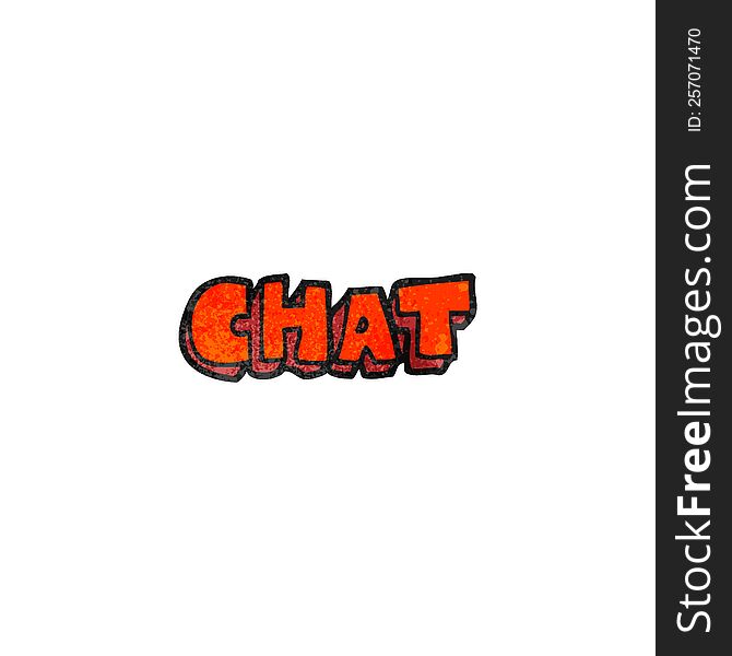 Textured Cartoon Chat Symbol