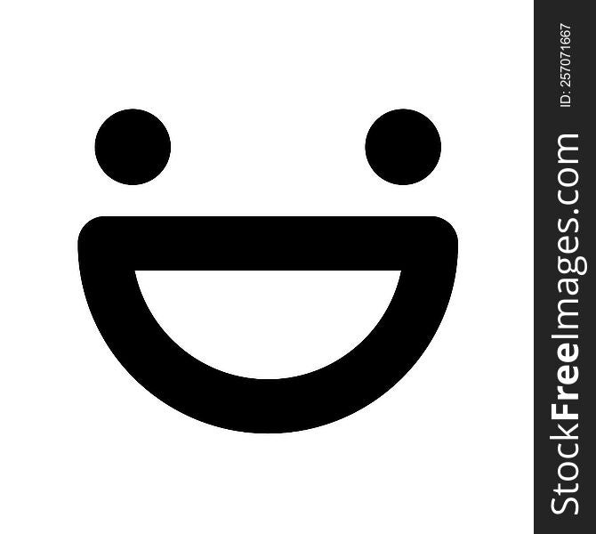 simple happy face icon