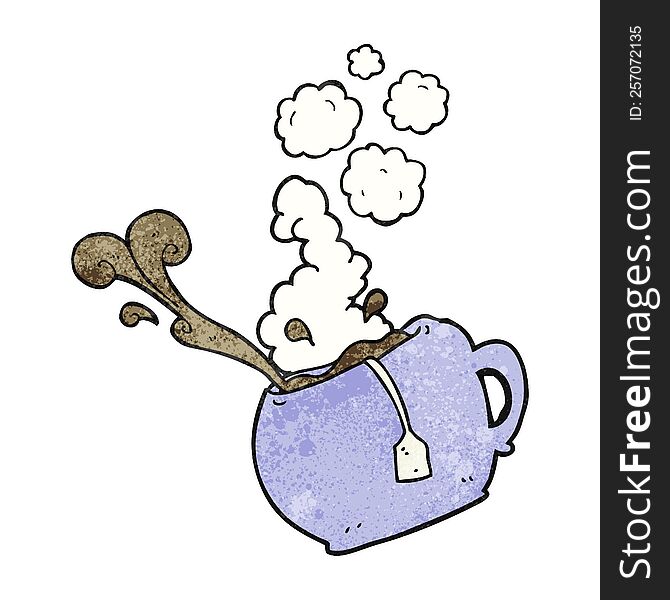 Texture Cartoon Cup Of Tea