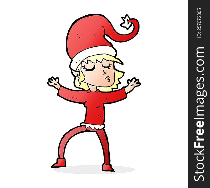 Santa S Helper Cartoon