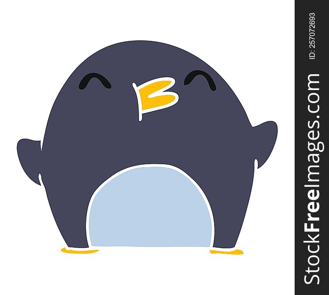 Cartoon Cute Kawaii Happy Penguin