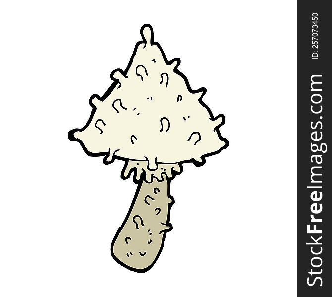 cartoon weird mushroom