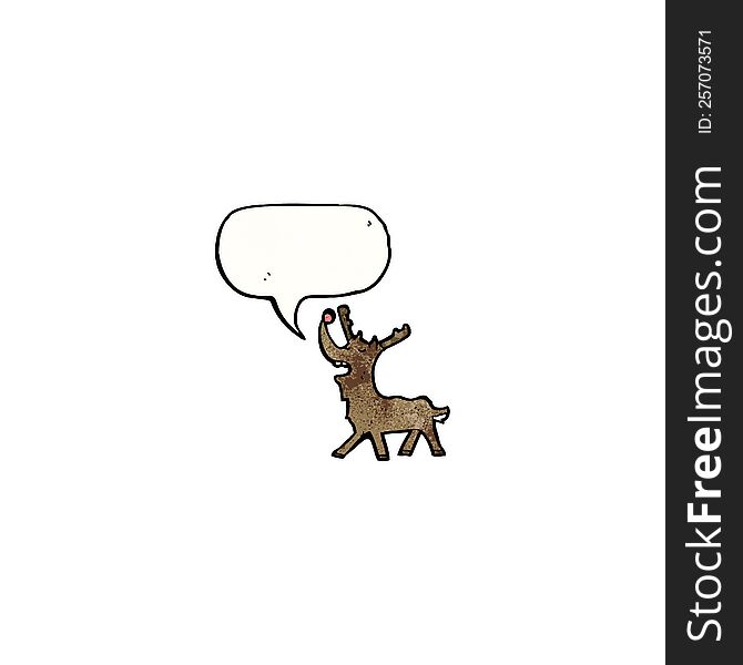 cartoon talking reindeer
