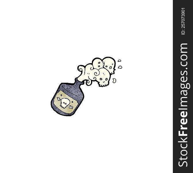Cartoon Poison Bottle