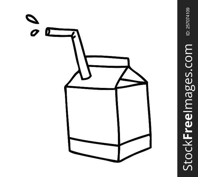 quirky line drawing cartoon quirky line drawing carton of milk