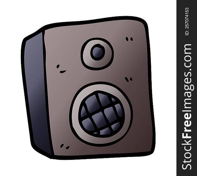 cartoon doodle speaker
