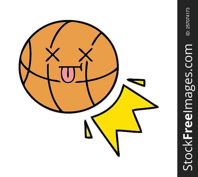 Cute Cartoon Basketball
