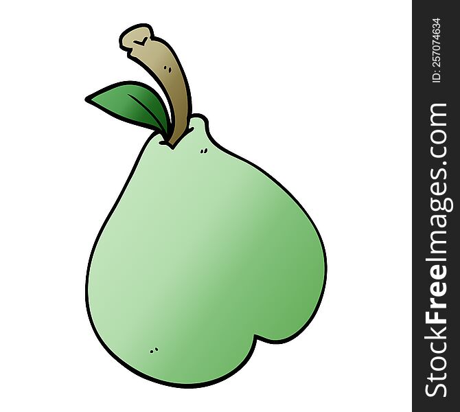 cartoon doodle healthy pear