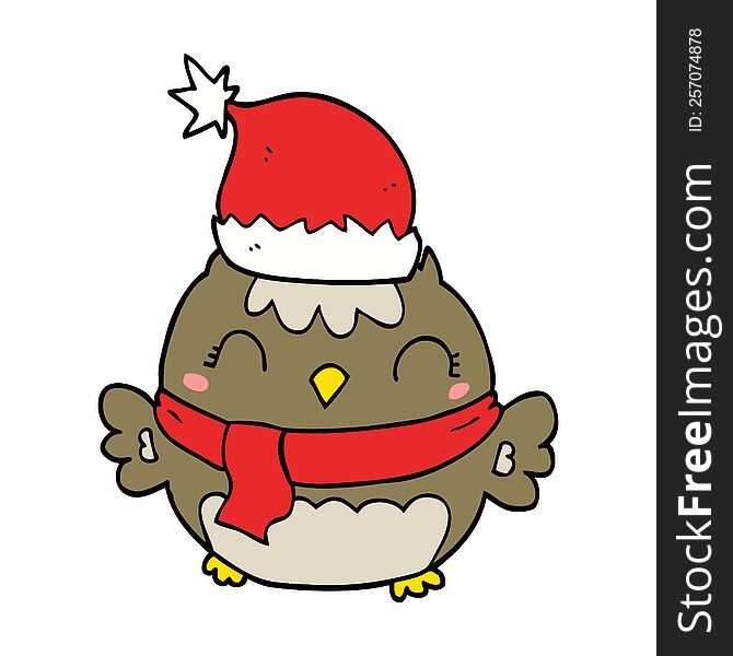 cute christmas owl