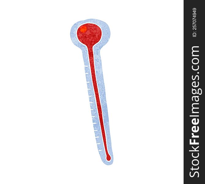 retro cartoon thermometer