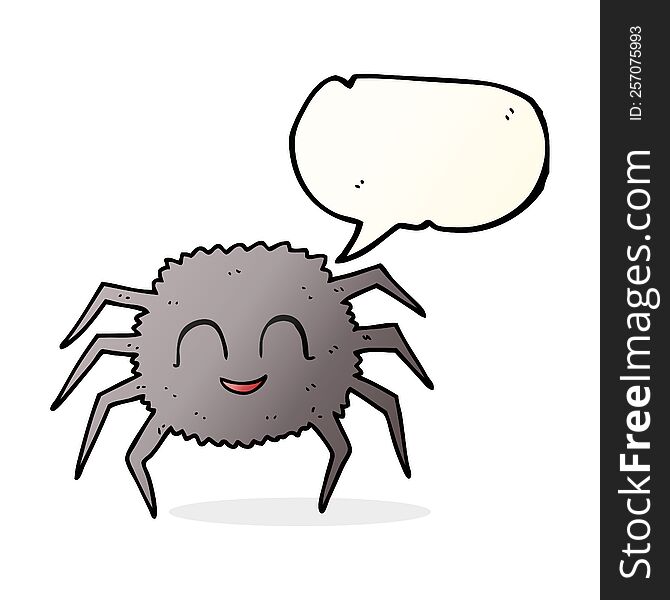 Speech Bubble Cartoon Spider