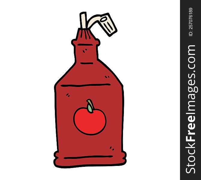 Cartoon Doodle Tomato Ketchup