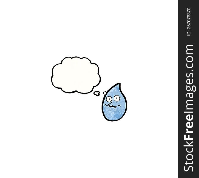 cartoon water droplet