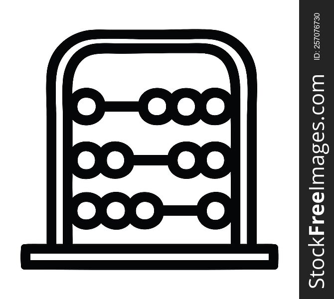 traditional abacus icon symbol