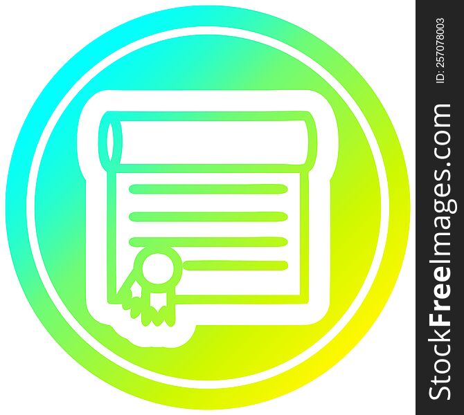 Diploma Certificate In Cold Gradient Spectrum