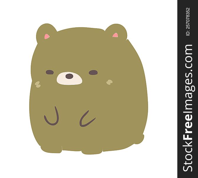 cartoon sad bear