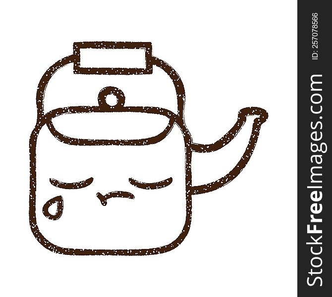 Teapot Charcoal Drawing