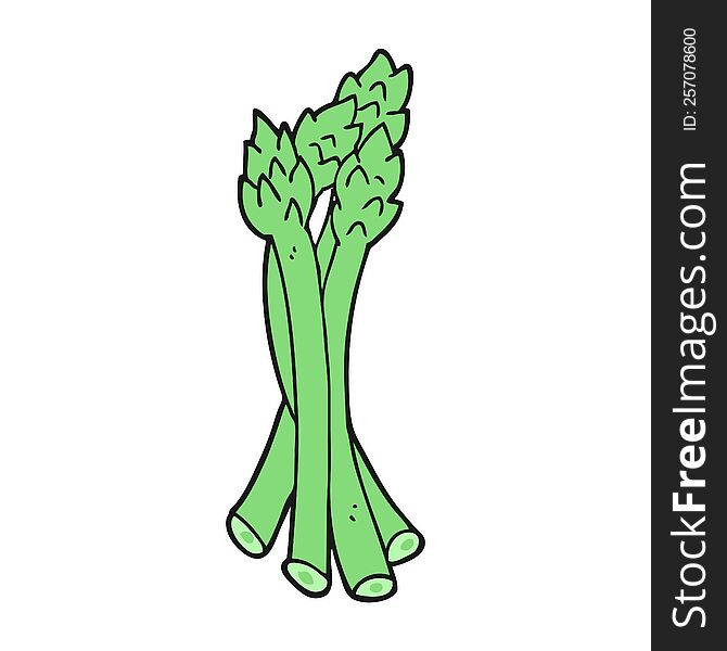 cartoon asparagus