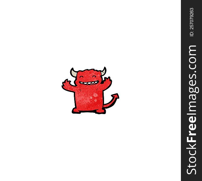 cartoon little devil