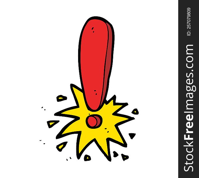 cartoon exclamation mark