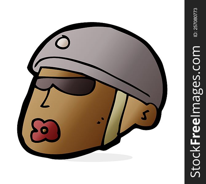 cartoon policeman head