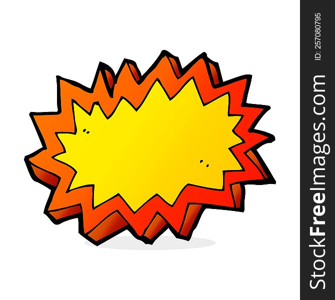 Cartoon Explosion Symbol