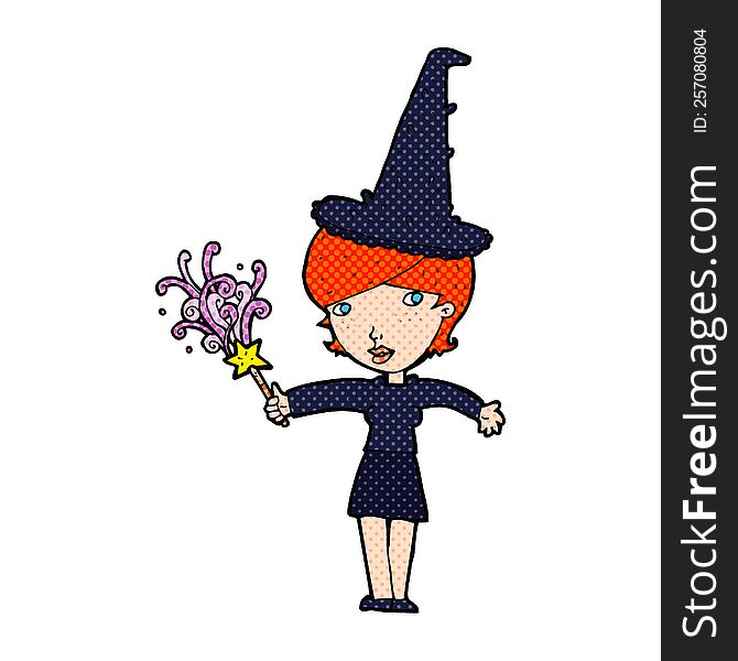 cartoon halloween witch