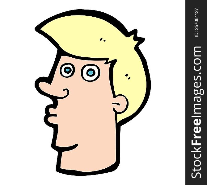 cartoon confused man