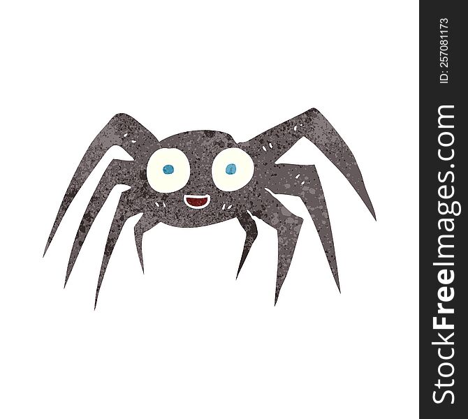 Retro Cartoon Spider