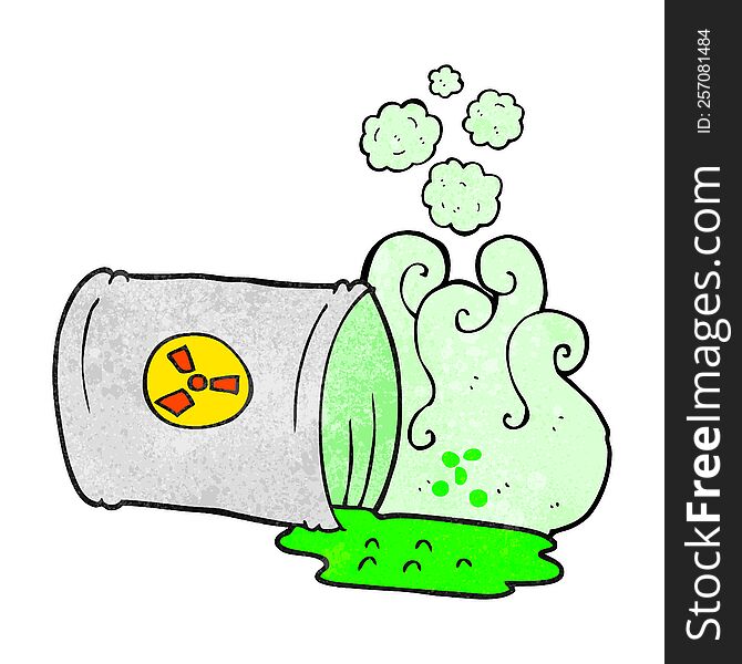 Textured Cartoon Nuclear Waste