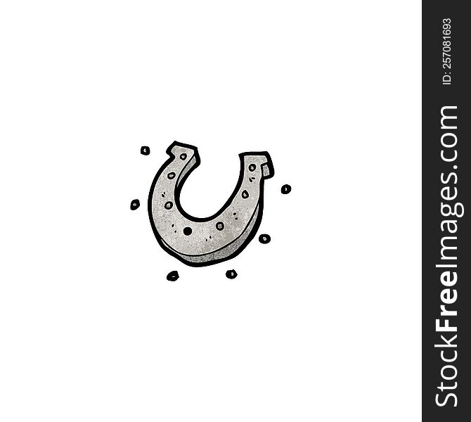 cartoon lucky horseshoe