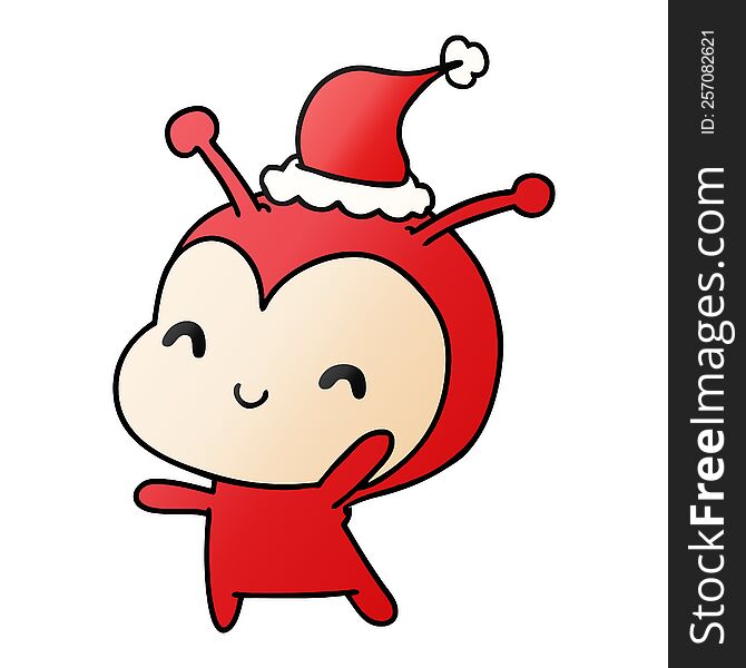 Christmas Gradient Cartoon Of Kawaii Lady Bug