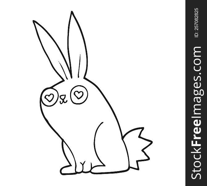 Cartoon Bunny Rabbit In Love