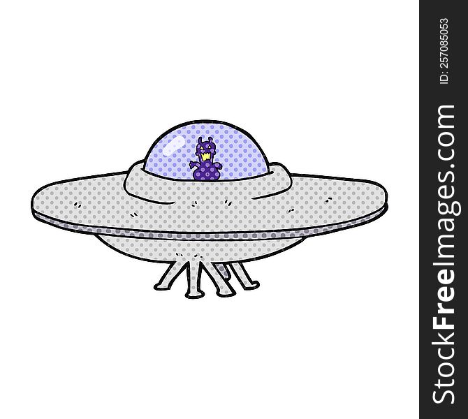 cartoon UFO