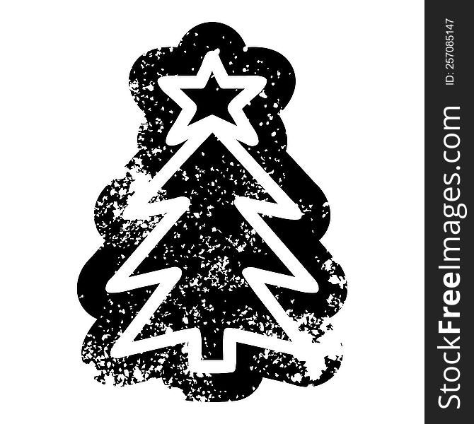 christmas tree icon symbol