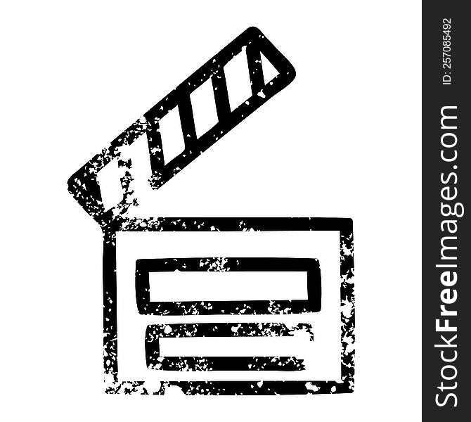 movie clapper board icon symbol