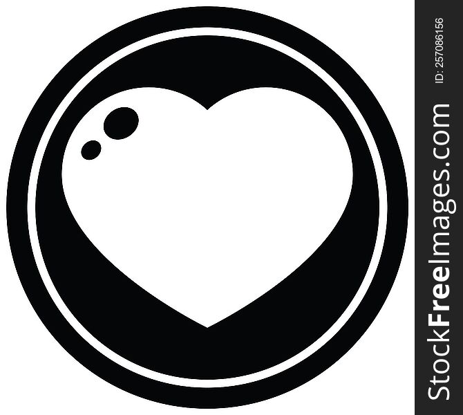 Heart Symbol Circular Symbol