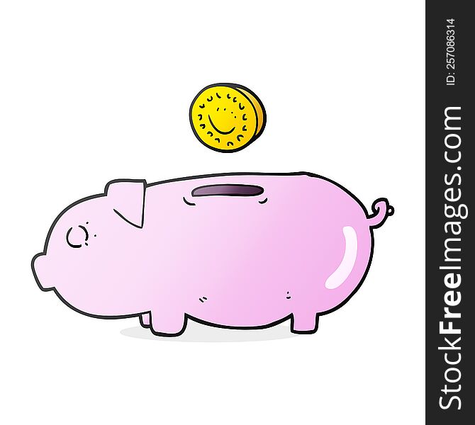 Cartoon Piggy Bank