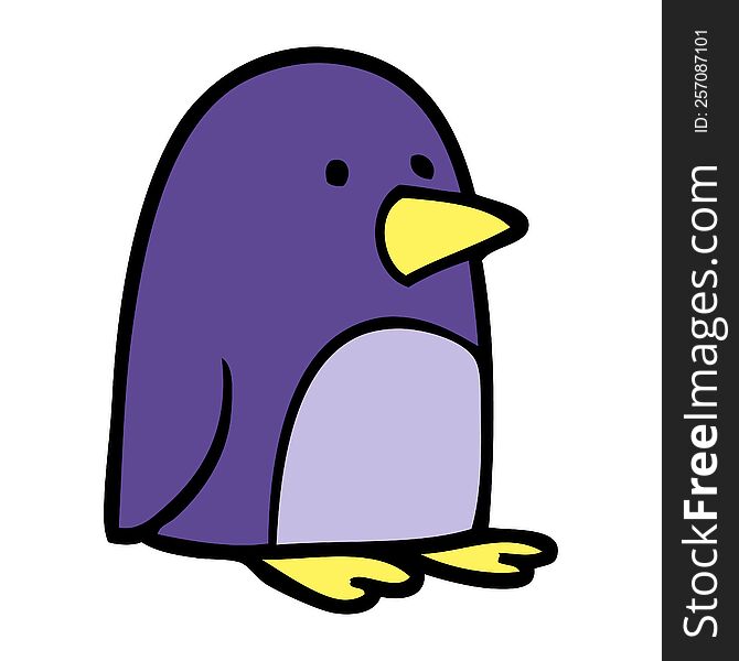 cartoon doodle small penguin