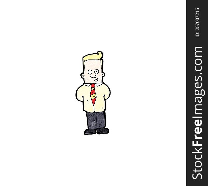 cartoon friendly office guy