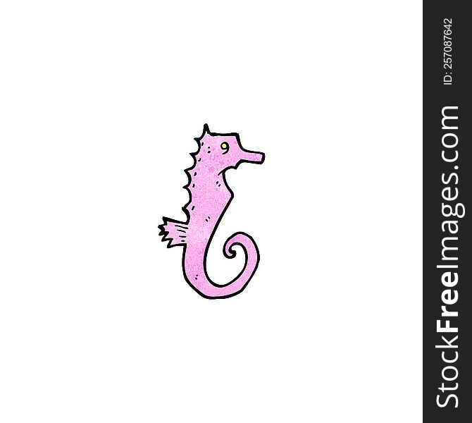 Cartoon Seahorse