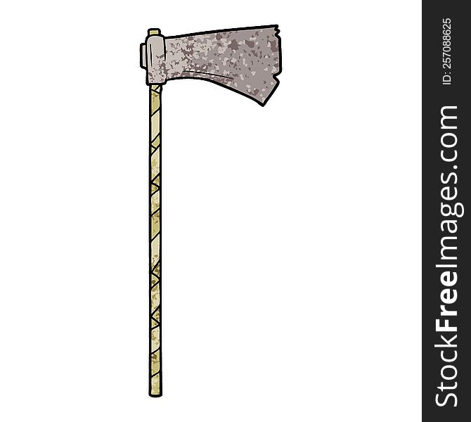 cartoon medieval war axe. cartoon medieval war axe