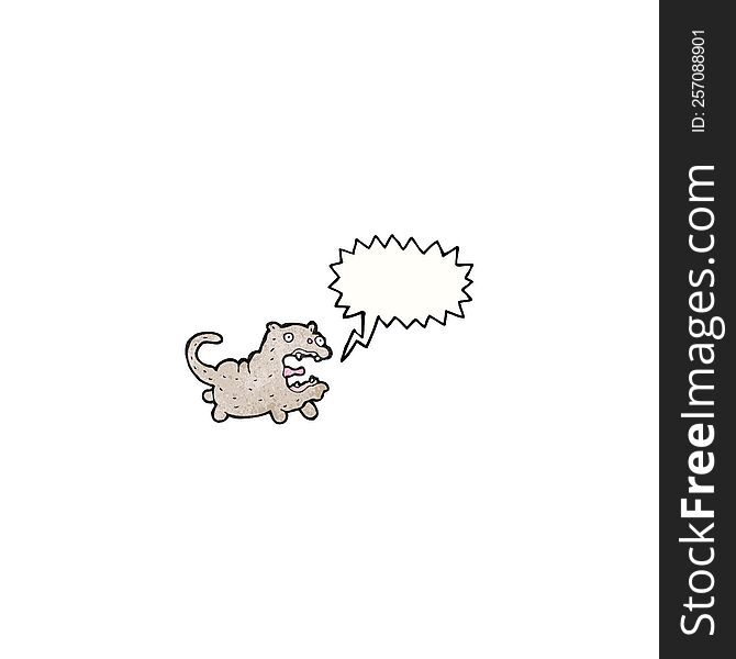 cat with speech bubble cartoon