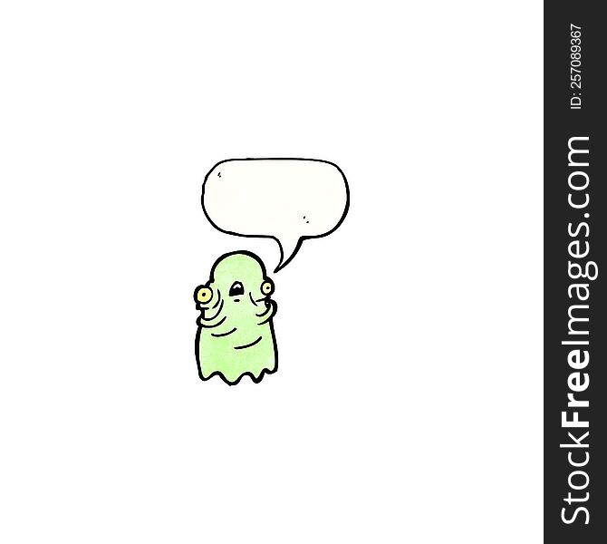 Gross Ghost Cartoon