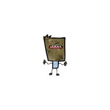 Cartoon Block Head Royalty Free Stock Photography